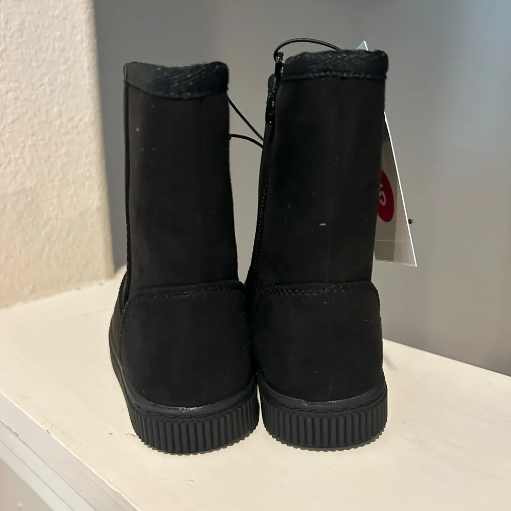 Cat & Jack Toddler Youth Girls Pip UGG Style Boots Black Multiple Sizes - Picture 6 of 9